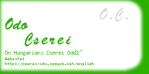 odo cserei business card